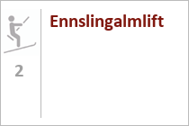 Ehemaliger Skilift Ennslingalmlift - Skigebiet Hauser Kaibling - Haus im Ennstal - Schladming