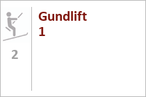 Skilift Gundlift 1 - Tannheim - Skigebiet Neunerkopfle