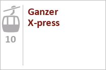 Ganzer X-Press - 10er Gondelbahn - Skigebiet Wildkogel Arena - Neukirchen - Bramberg - Großvenediger