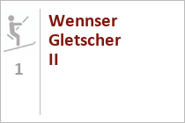 Übungslift Wennser Gletscher II - Skigebiet Wildkogel Arena - Neukirchen - Bramberg - Großvenediger