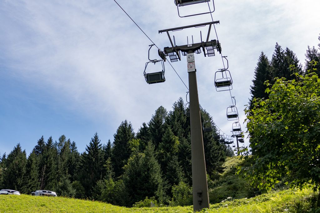 Streckenlänge Graukogel Sesselbahn Bad Gastein - Die Streckenlänge der ersten Sektion beträgt 1.061 Meter. Während der ungefähr 7-minütigen Fahrt überwindest Du 403 Höhenmeter. - © alpintreff.de - Christian Schön