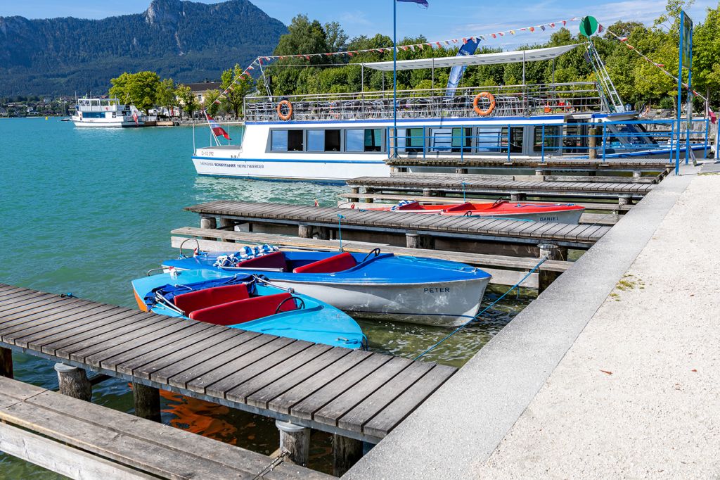 Bootsverleih Hemetsberger am Mondsee - Ein Bootsverleih gehört ebenfalls dazu.  - © alpintreff.de - Christian Schön