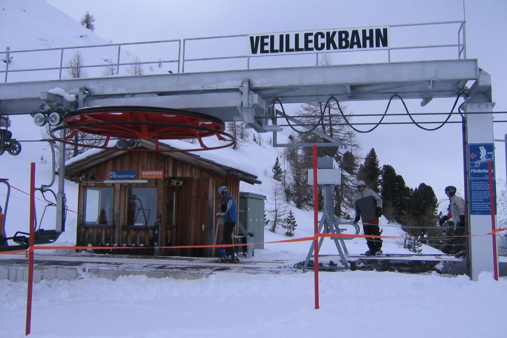 Talstation alte Velilleckbahn Ischgl - An ihrer Stelle wird eine 8er Sesselbahn gebaut.  - © Archiv TVB Paznaun-Ischgl