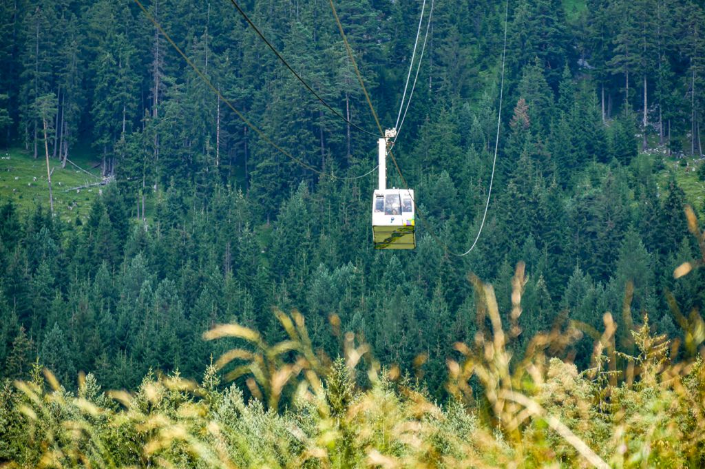 Schon länger unterwegs - Die Seilbahn stammt aus den Grundzügen vom Hersteller Pohlig-Heckel-Bleichert (PHB) und wurde im Jahr 1959 gebaut. - © alpintreff.de - Christian Schön