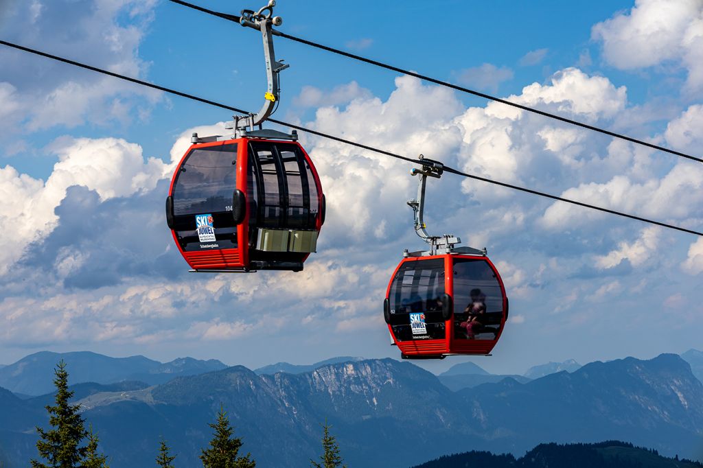 Gondeln der Schatzbergbahn - Die Gondeln sind für acht Personen ausgelegt. - © alpintreff.de - Silke Schön