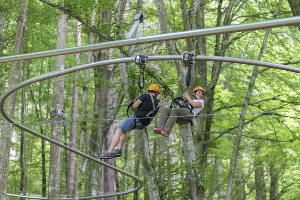 Fly-Line - Quer durch den Wald führt dich die "Fahrt". - © kletterwald.at