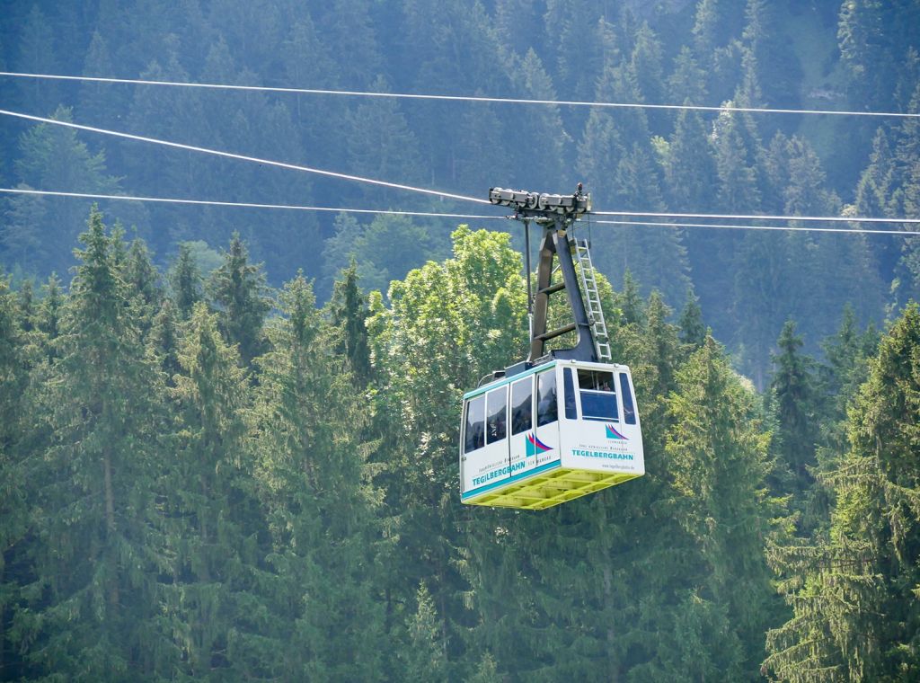 Tegelbergbahn  - Bis zu 44 Personen haben in der Gondel Platz. - © alpintreff.de - Christian Schön