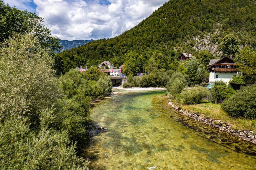 Traun in Bad Ischl - Blick über die Traun, die durch Bad Ischl fließt. - © alpintreff.de - Christian Schön