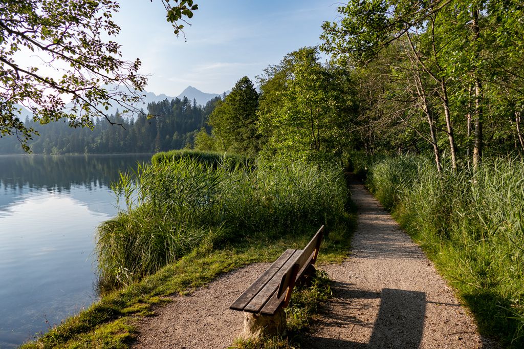 Barmsee - Bis zur nächsten Bank. Nicht weniger idyllisch gelegen als die erste. - © alpintreff.de / christian Schön