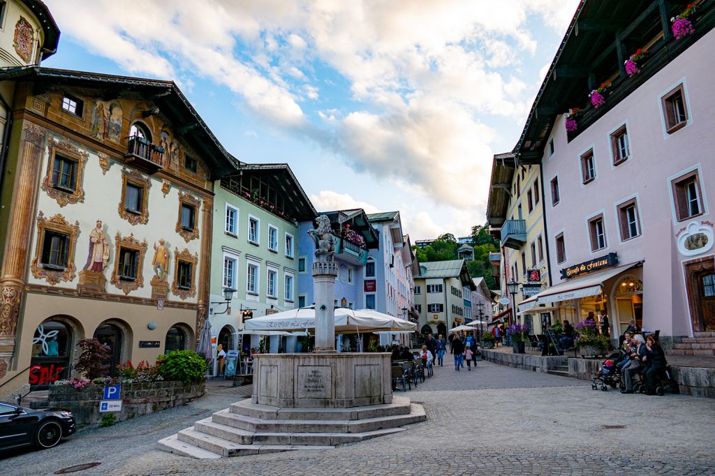 Berchtesgaden - Am Marktbrunnen in Berchtesgaden. - © alpintreff.de - Christian Schön