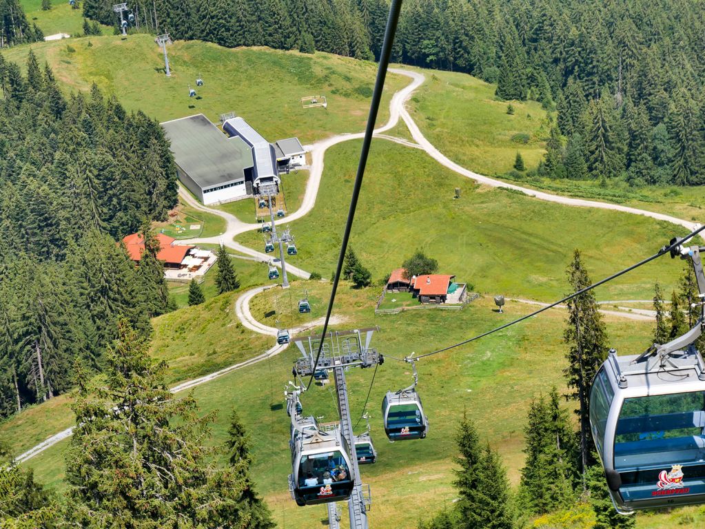 Brandstadl 8er EUB - Blick von oben auf die Mittelstation - © alpintreff.de / christian Schön