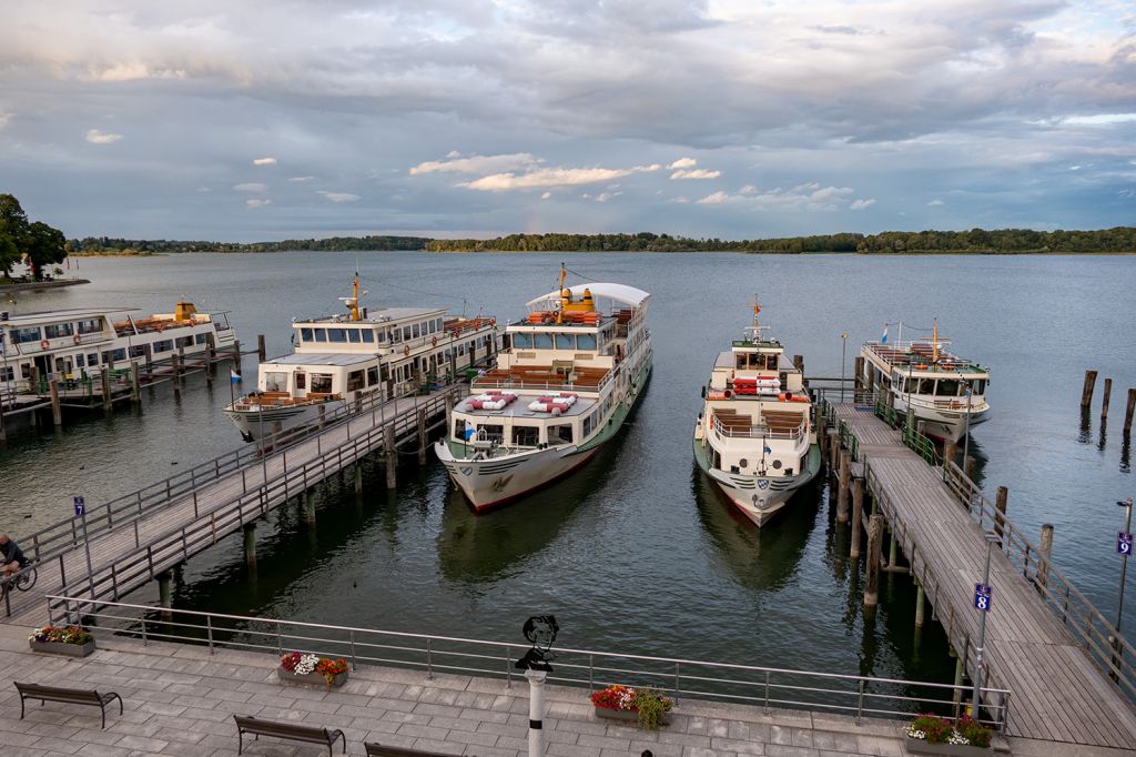 Chiemsee - Locationwechsel: Der größte Hafen am Chiemsee in Felden. HIer vom Aussichtsturm. - © alpintreff.de / christian Schön