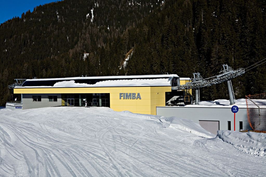 Fimbabahn in Ischgl - Die Mittelstation der Fimbabahn. Hier startet mittlerweile auch die Zipline Ischgl SkyFly. - © TVB Paznaun - Ischgl