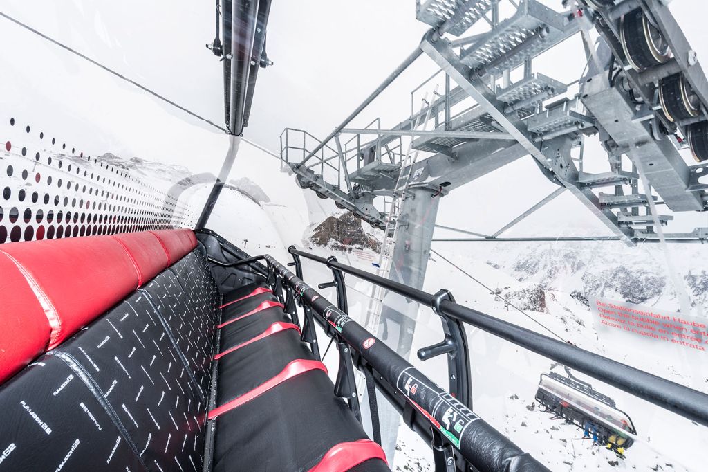 Flimjochbahn in Ischgl - Einzelsitze hat die neue Flimjochbahn allerdings noch nicht. - © TVB Paznaun - Ischgl