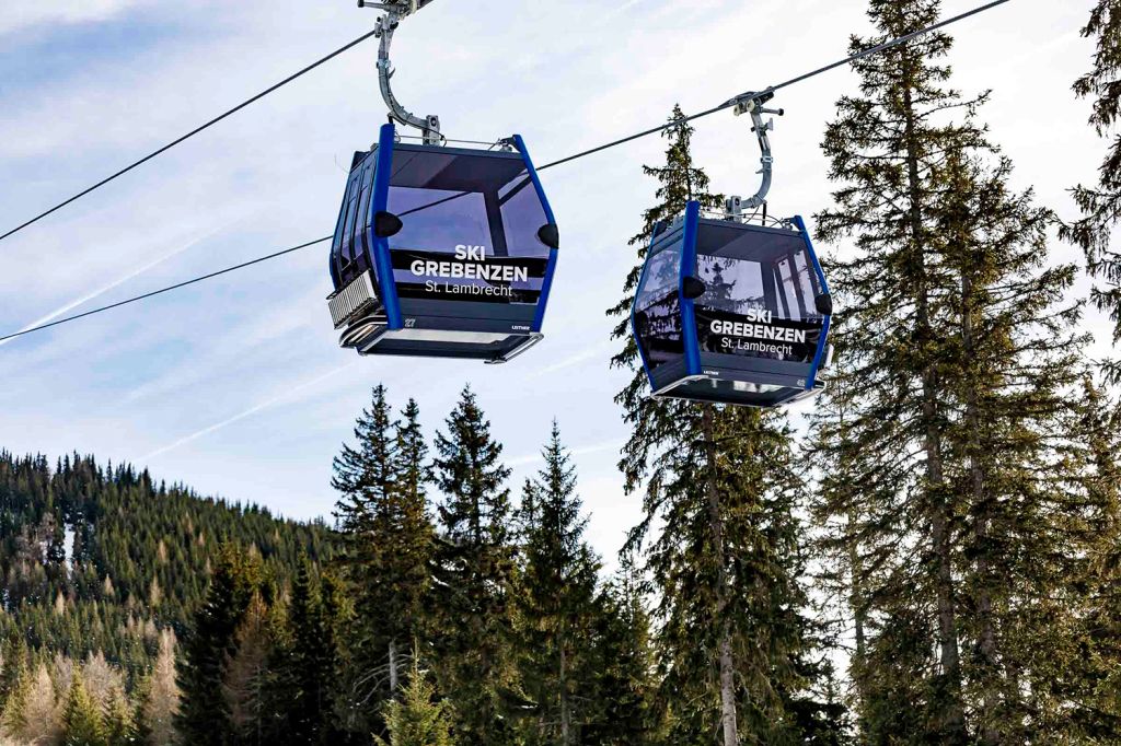 Gondelbahn Greben10 - Impressionen der neuen Gondelbahn Greben10 im Skigebiet Grebenzen - © Mediahome Werbeagentur