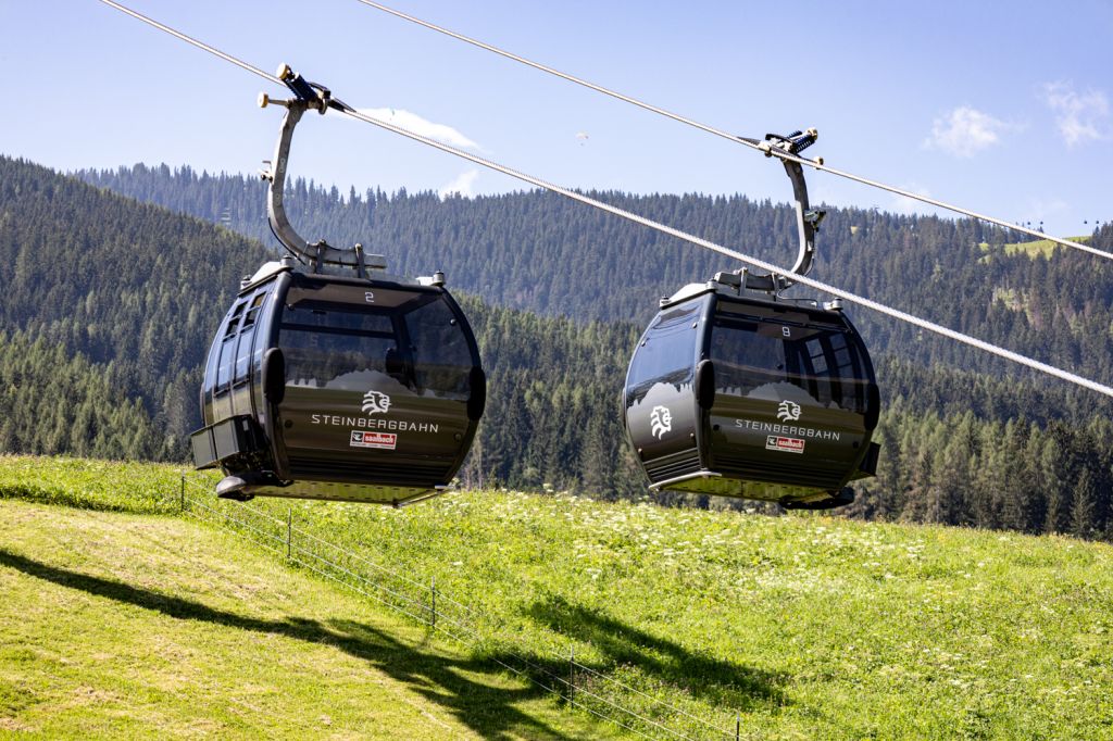 Steinbergbahn - Leogang - Bilder - Die Streckenlänge der Steinbergbahn beträgt 2.222 Meter. DAbei überwindest Du 566 Höhenmeter. - © alpintreff.de - Christian Schön