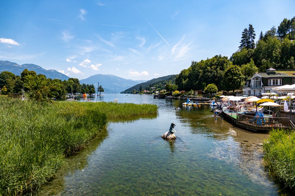 Millstätter See - Seebach Abfluss in Seeboden. - © alpintreff.de / christian Schön