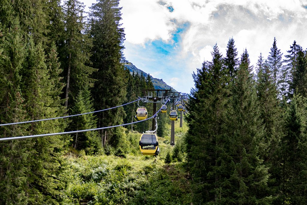 Senderbahn Angertal - Die Senderbahn ist mal nicht orange, sondern gelb. - © alpintreff.de / christian Schön