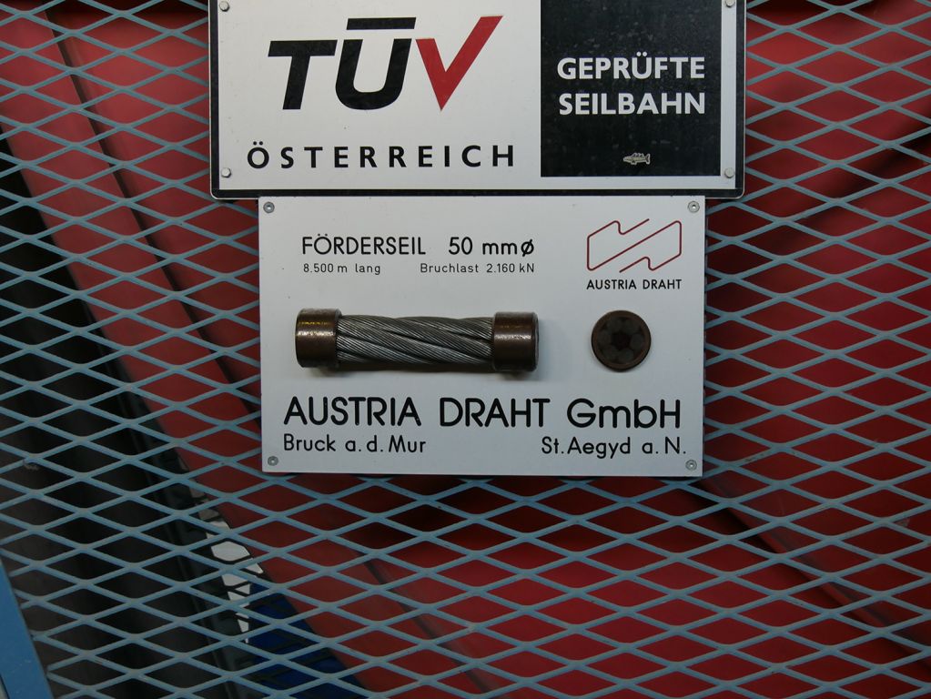 50 mm Förderseil - 50 mm Durchmesser hatte das Förderseil der Fleckalmbahn. - © alpintreff.de / christian schön