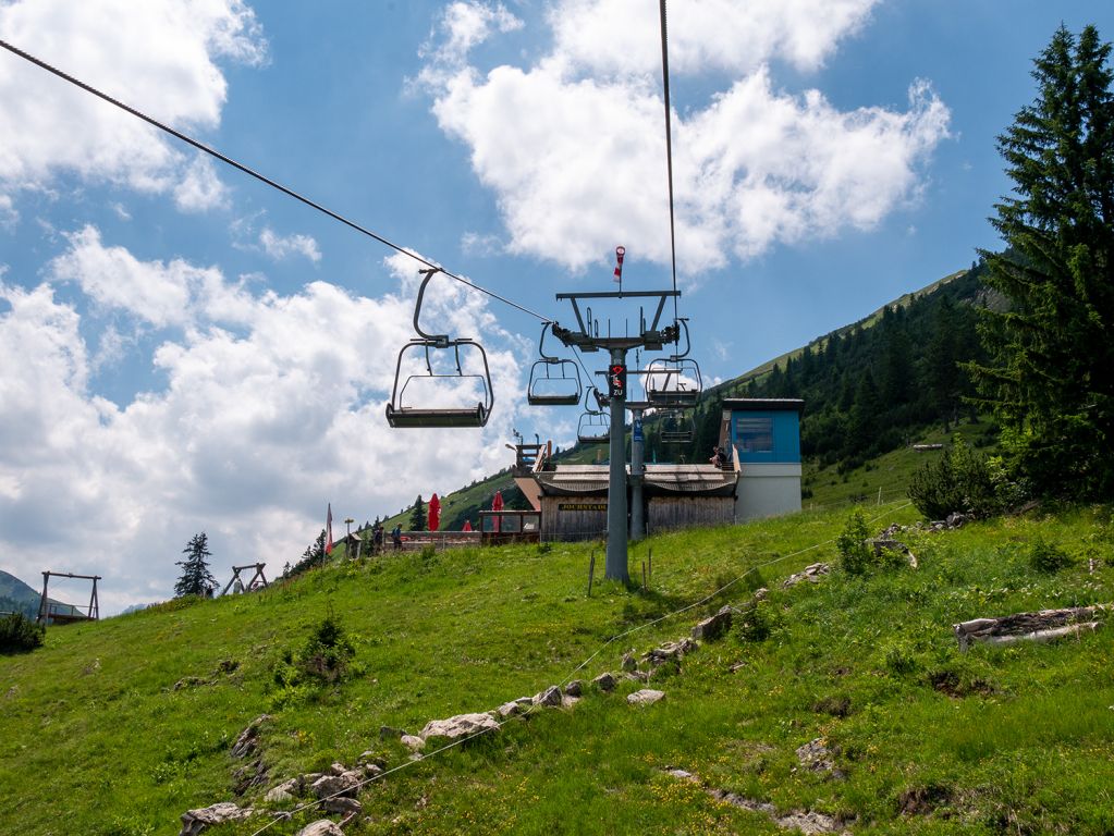 Bergstation Wannenjochbahn - Kurz vor der Bergstation der Wannenjochbahn - © alpintreff.de / christian schön