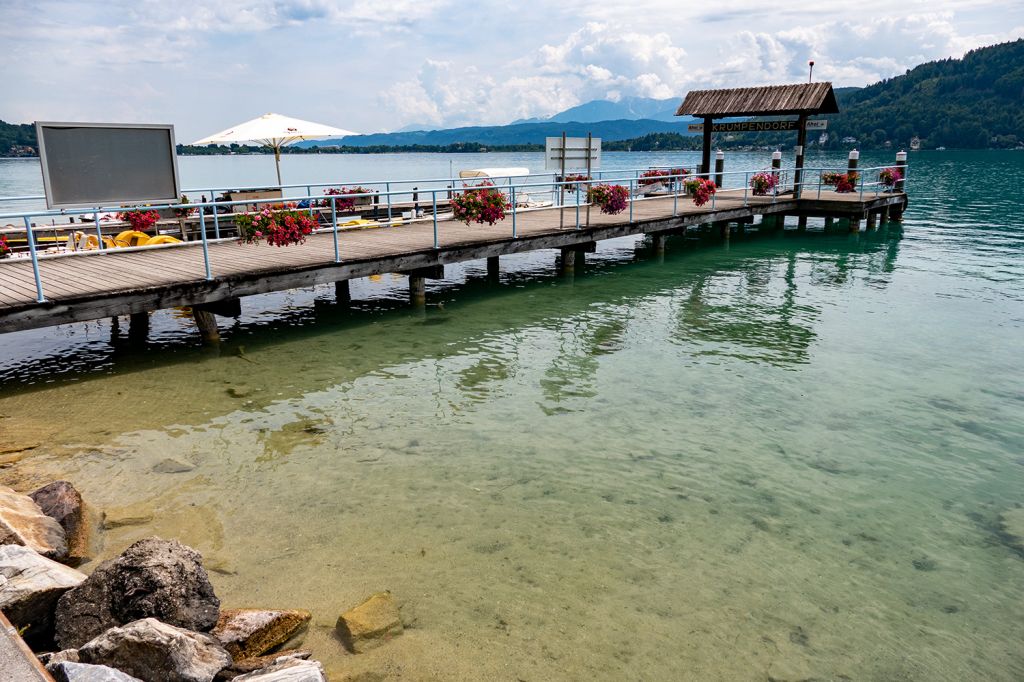 Der Wörthersee - Der Schiffsanleger in Krumpendorf - © alpintreff.de / christian Schön Der Wörthersee - Der Schiffsanleger in Krumpendorf - © alpintreff.de / christian Schön