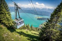 Blick von oben - Die Herzogstandbahn ist fast an der Bergstation angekommen. • © Gemeinde Kochel am See