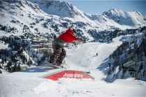 Der Snowpark The Spot liegt im Skigebiet Obertauern im Salzburger Land.  • © Tourismusverband Obertauern