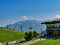 Bergstation mit Blick auf den Wilden Kaiser. • © alpintreff.de / christian Schön