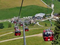 Aussicht von der Gondelbahn Hohe Salve zurück auf das Hexenwasser. • © alpintreff.de - Christian Schön