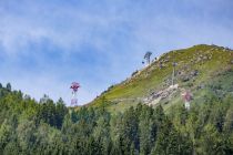 Streckenverlauf Schlossalmbahn - So sieht der weitere Verlauf der Bahn aus dem Tal aus. Im Winter erreichst Du mit der Schlossalmbahn das Skigebiet Schlossalm. Im Sommer warten Freizeitaktivitäten am Sommerberg Schlossalm auf Dich. • © alpintreff.de - Christian Schön