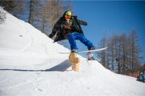 Die drei Pisten (SPOT Fun Track, SPOT Jib Alley und SPOT Easy Line T-Bar) haben eine Gesamtlänge von drei Kilometern. Freestyler finden eine eigene Route.  • © Tourismusverband Obertauern