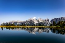 Aussicht auf den Wilden Kaiser - Das mächtige Kaisergebirge kannst Du bewundern, wenn Du Dich auf die Bank aus dem letzten Bild setzt. Kaiserblick eben. :-)  • © alpintreff.de - Silke Schön