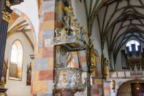 Prunkvolle Stiftskirche - Eine sehr prunkvolle Kanzel ist zu bewundern. • © alpintreff.de - Christian Schön