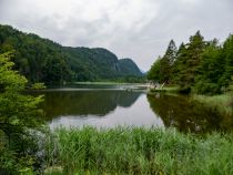 Panoramaaufnahme Obersee. Leider mit defektem Objektiv, was sich in dieser Aufnahme wieder gut niedergeschlagen hat. • © alpintreff.de / christian Schön