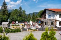 Karwendelbahn Mittenwald - In der Seilbahn gibt es auch ein nettes Bistro. • © alpintreff.de / christian Schön