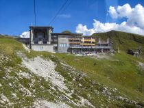 Kurz vor der Station Höfatsblick. Hier wird auch die neue Zweiseil-Umlaufbahn enden. Die Gipfelbahn bleibt weiterhin bestehen. • © alpintreff.de / christian Schön