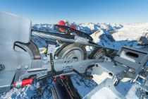 Palinkopfbahn in Ischgl - Die Klemme eines Sessels bei der Überfahrt über die Stütze. • © TVB Paznaun - Ischgl