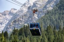 Und sie wurde schöner, die Talstation größer und ist auch heute noch auf nahezu modernstem Stand. Liebevoll nennt man sie mit ihren blauen Kabinen nun auch gerne "Himmelsstürmerin". • © alpintreff.de / christian Schön