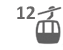 Gruppenumlaufbahn, 12 Personen pro Kabine