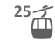 Pendelbahn, 25 Personen pro Kabine