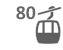 Pendelbahn, 80 Personen pro Kabine