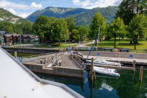 Der Schiffsanleger in Ebensee, vom Schiff aus fotografiert. • © alpintreff.de - Christian Schön