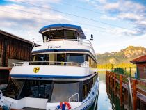 Die MS Füssen von der Forggensee Schifffahrt. © alpintreff.de - Christian Schön Die MS Füssen von der Forggensee Schifffahrt. © alpintreff.de - Christian Schön