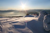 Herrliche Aussichten aus dem Skigebiet Fanningberg. • © Fanningbergbahnen