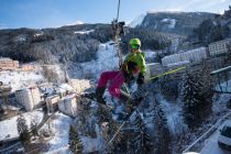 Geht scheinbar auch mit Skiern. • © Ski amadé, Max Steinbauer