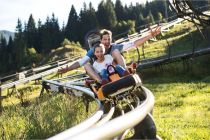 Der Lucky Flitzer macht allen Spaß! • © Flachau Tourismus, Markus Berger