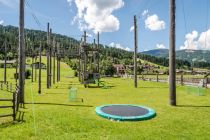 Adrenalin und Spaß im Try High Ropes Hochseilgarten vom Almdorf Almlust.  • © Almlust