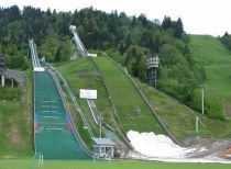 Die Große Olympiaschanze mit dem Anlaufturm von 1950 bis 2007 • © alpintreff.de / christian schön