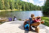 Die Liege am Grünsee - Seele baumeln lassen. • © TMG - Simone Attisani
