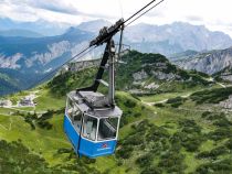 Die Hochalmbahn in Garmisch verbindet die Hochalm mit dem Osterfelderkopf und der Alpspitzbahn. • © alpintreff.de / christian schön